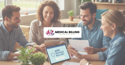 Healthcare providers reviewing ABN in medical billing with A2Z Medical Billing