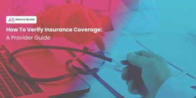 Healthcare provider reviewing patient insurance coverage and eligibility details for medical billing verification